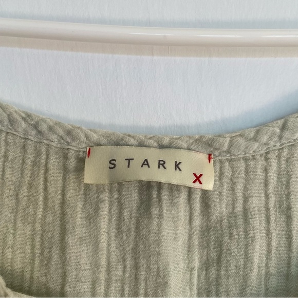 Stark X Women's Light Green Mini Dress Raw Hem Spaghetti Strap Sleeveless XS - Picture 6 of 11